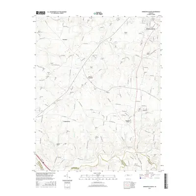 2016 Map of Springfield South, 2016 Print