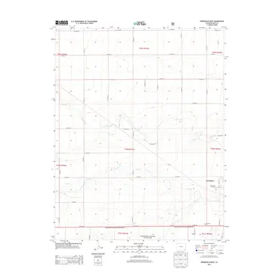 2013 Map of Springfield West, 2013 Print
