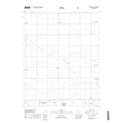 2019 Map of Springfield West, 2019 Print