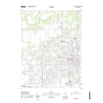 2021 Map of Springfield West, 2021 Print