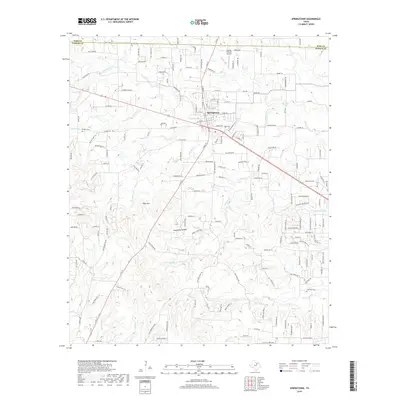 2019 Map of Springtown, 2019 Print