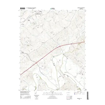 2016 Map of Springvale, 2016 Print