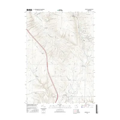 2016 Map of Springville, 2016 Print