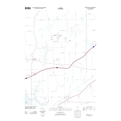 2013 Map of Springville, 2013 Print