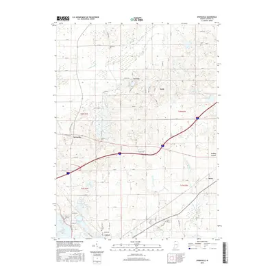 2016 Map of Springville, 2016 Print