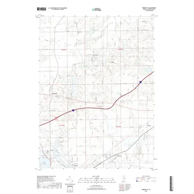 2019 Map of Springville, 2019 Print