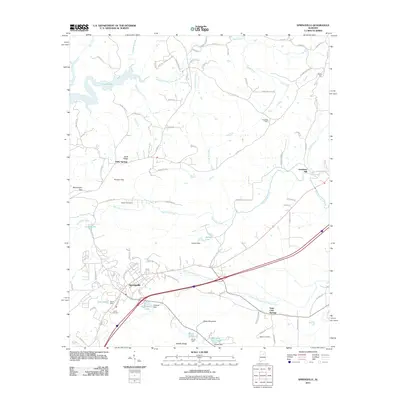 2011 Map of Springville, 2011 Print