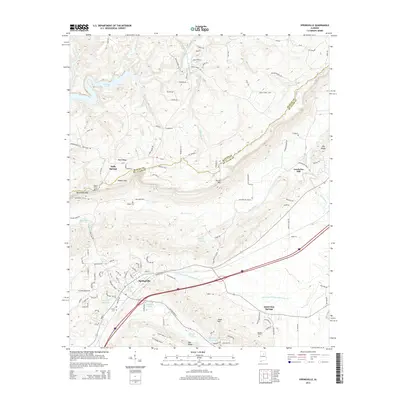 2014 Map of Springville, 2014 Print
