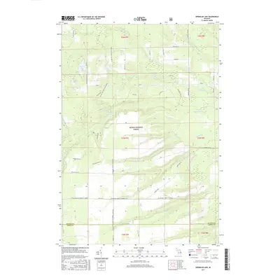2017 Map of Sprinkler Lake, 2017 Print