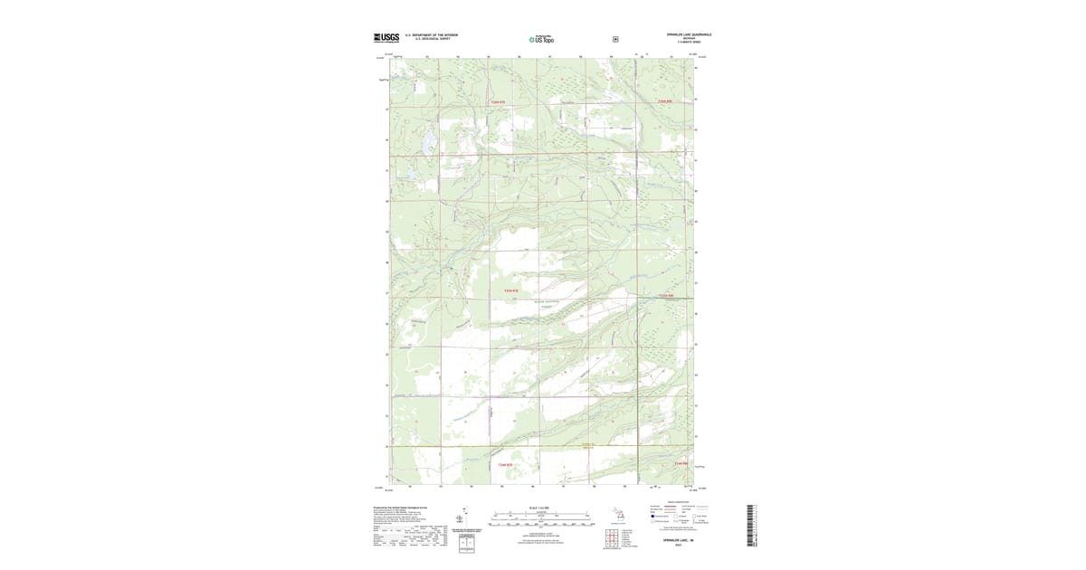 2023 Map of Sprinkler Lake, Alcona County, MI — High-Res | Pastmaps