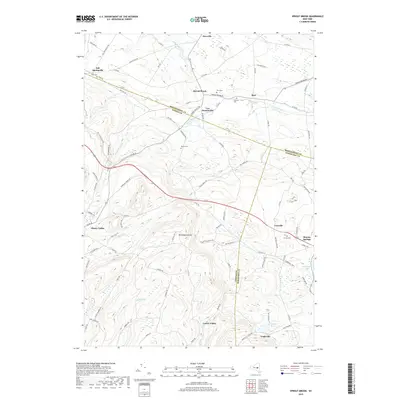 2019 Map of Sprout Brook, 2019 Print