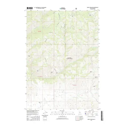 2017 Map of Sprout Mountain, 2017 Print