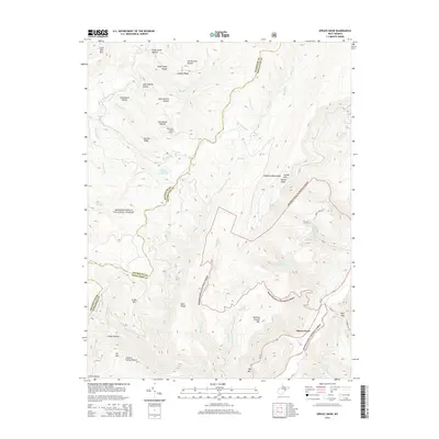 2014 Map of Spruce Knob, 2014 Print
