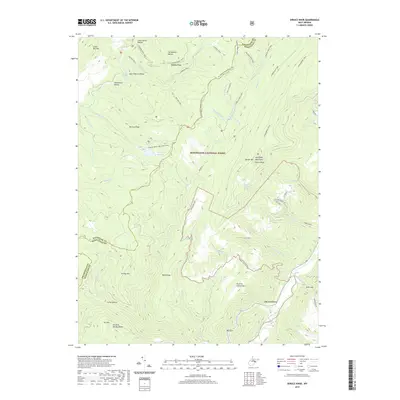 2019 Map of Spruce Knob, 2019 Print