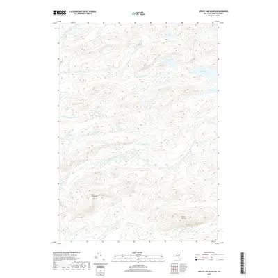 2019 Map of Spruce Lake Mountain, 2019 Print
