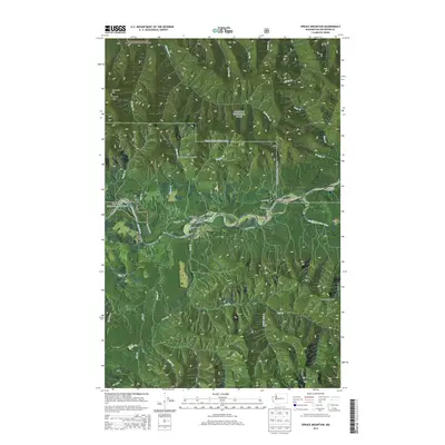 2014 Map of Spruce Mountain, 2014 Print