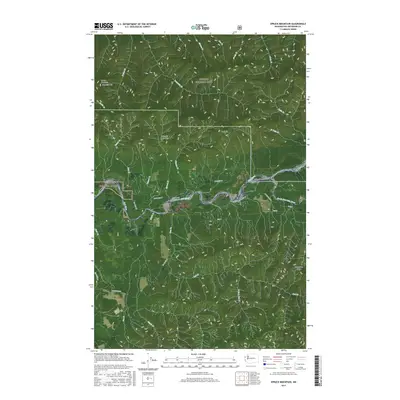 2017 Map of Spruce Mountain, 2017 Print