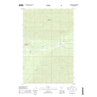 2020 Map of Spruce Mountain, 2020 Print