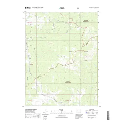 2019 Map of Spruce Mountain, 2019 Print