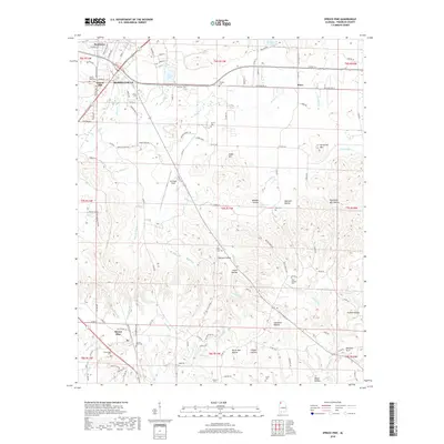 2018 Map of Spruce Pine, 2018 Print