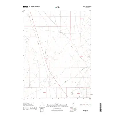 2018 Map of Spruce Well, 2018 Print