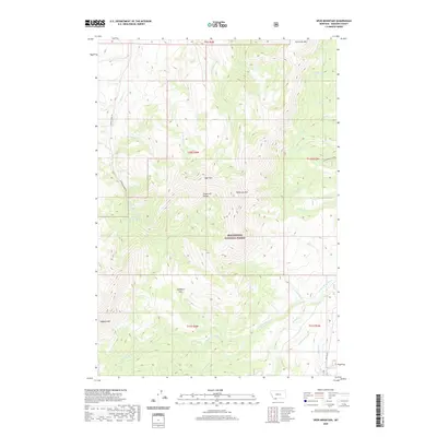 2020 Map of Spur Mountain, 2020 Print
