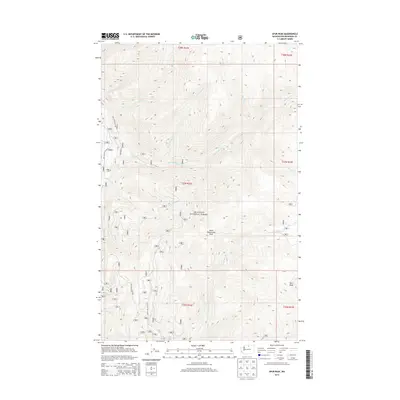 2014 Map of Spur Peak, 2014 Print