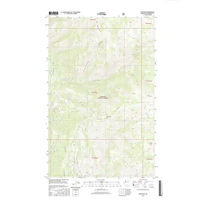 2017 Map of Spur Peak, 2017 Print