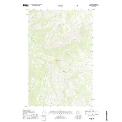 2020 Map of Spur Peak, 2020 Print