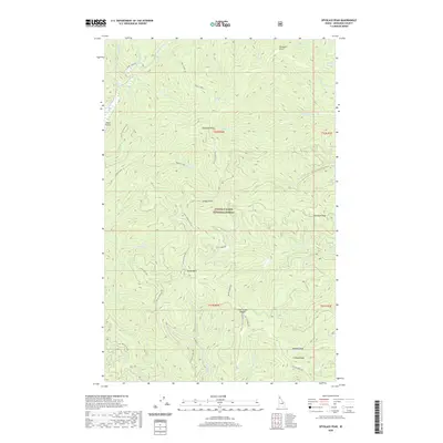 2020 Map of Spyglass Peak, 2020 Print