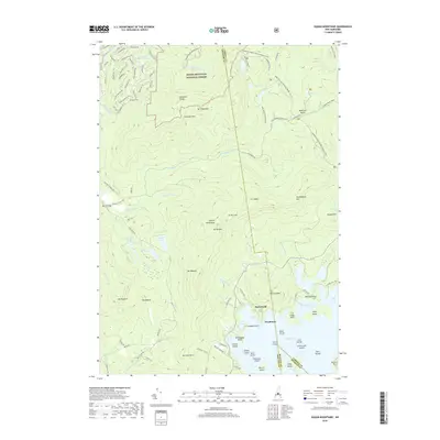2018 Map of Squam Mountains, 2018 Print