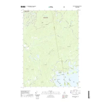 2021 Map of Squam Mountains, 2021 Print