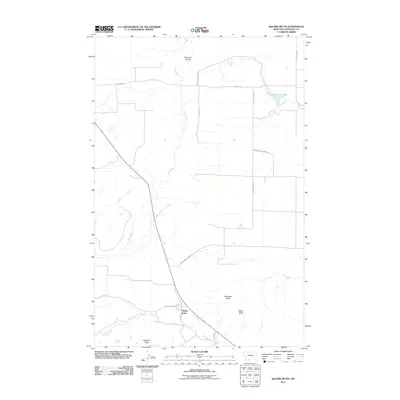 2011 Map of Square Butte, 2011 Print
