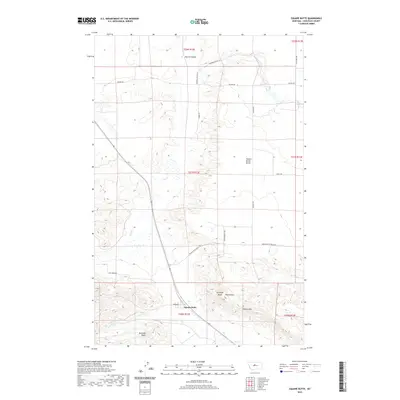 2020 Map of Square Butte, 2020 Print