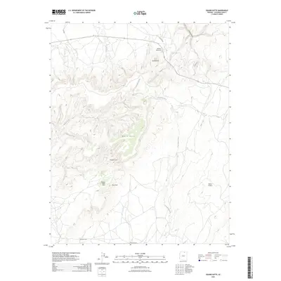 2026 Map of Square Butte, 2026 Print