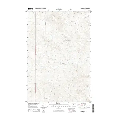 2014 Map of Square Butte, 2014 Print