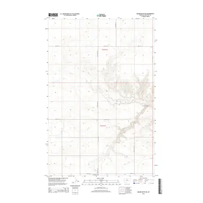 2014 Map of Square Butte NE, 2014 Print