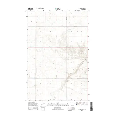 2017 Map of Square Butte NE, 2017 Print