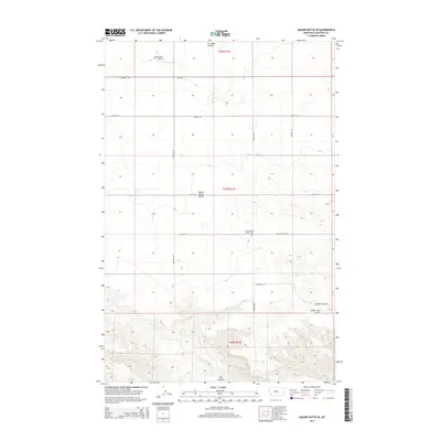 2014 Map of Square Butte SE, 2014 Print