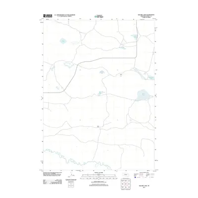 2011 Map of Square Lake, 2011 Print