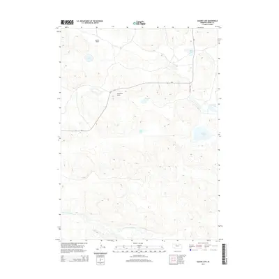 2014 Map of Square Lake, 2014 Print