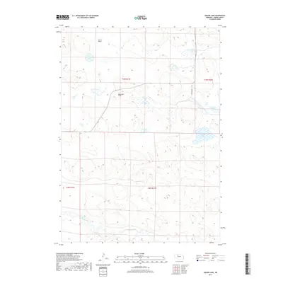 2017 Map of Square Lake, 2017 Print