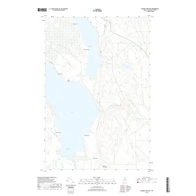2018 Map of Square Lake East, 2018 Print