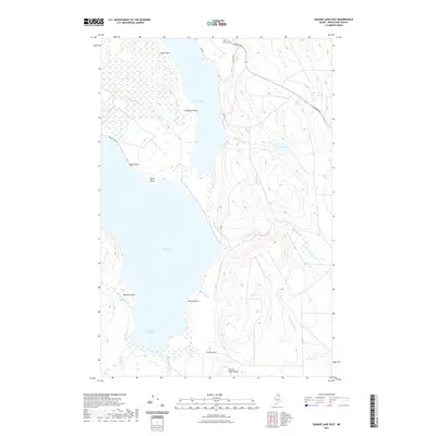 2021 Map of Square Lake East, 2021 Print