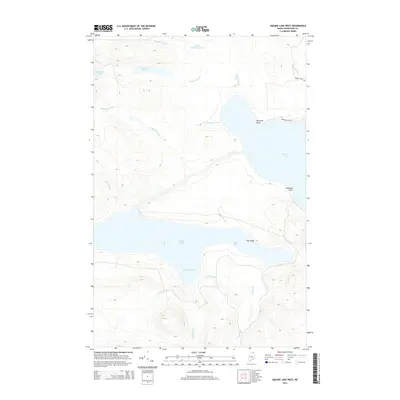 2014 Map of Square Lake West, 2014 Print