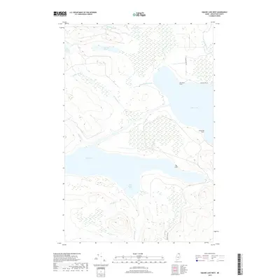 2018 Map of Square Lake West, 2018 Print