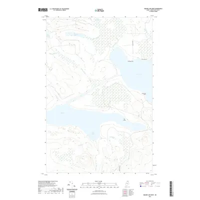2021 Map of Square Lake West, 2021 Print