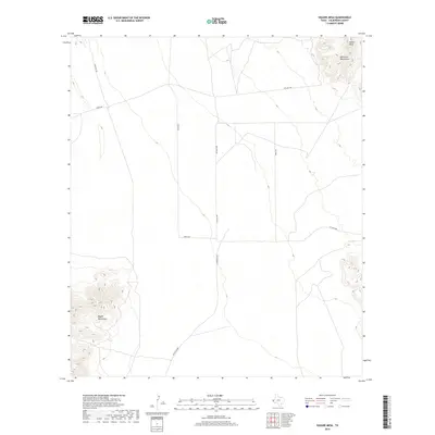 2019 Map of Square Mesa, 2019 Print