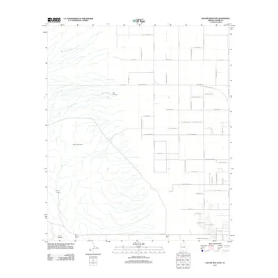 2011 Map of Square Mountain, 2011 Print