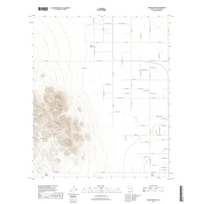 2018 Map of Square Mountain, 2018 Print